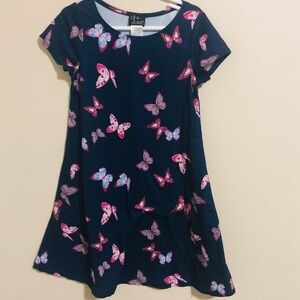 Pink & Violet Butterfly Dress